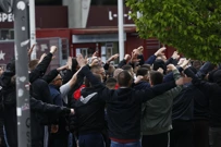 Navijači Hajduka u Ženevi, Foto: Vojko Basic/CROPIX