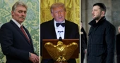 Dmitrij Peskov / Donald Trump / Volodimir Zelenski