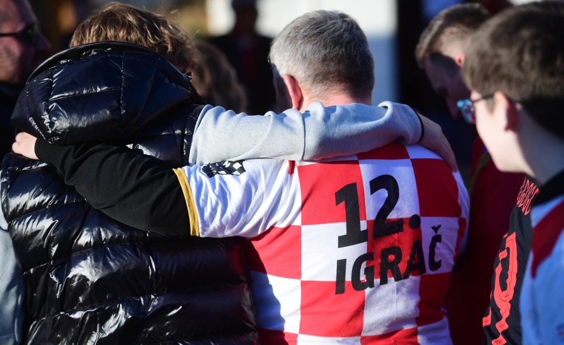 Hrvatski navijači u Splitu, Foto: Nikola Vilić/CROPIX