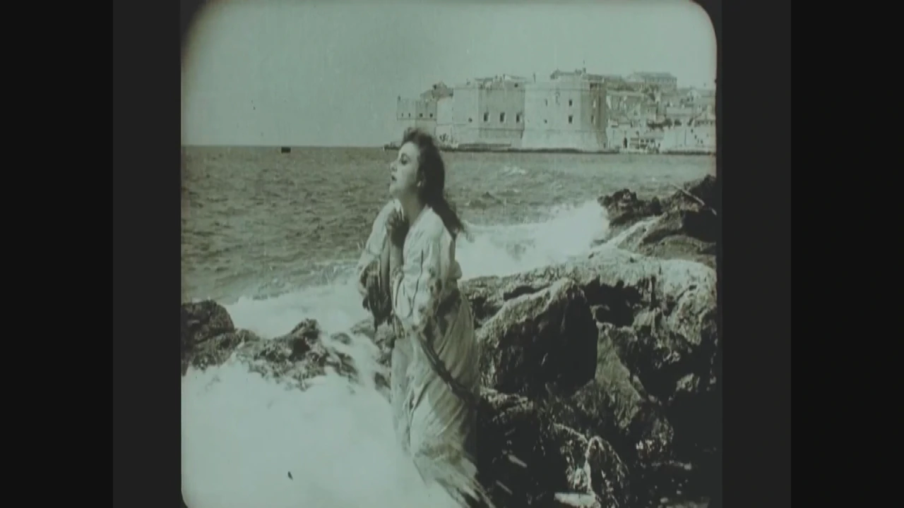 Insert iz jednog od najstarijih filmova snimanih u Dubrovniku, Foto: HTV/HRT
