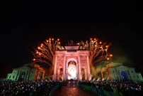 Vatromet nakon što je upaljen olimpijski plamen u Milanu, Foto: Guglielmo Mangiapane/REUTERS