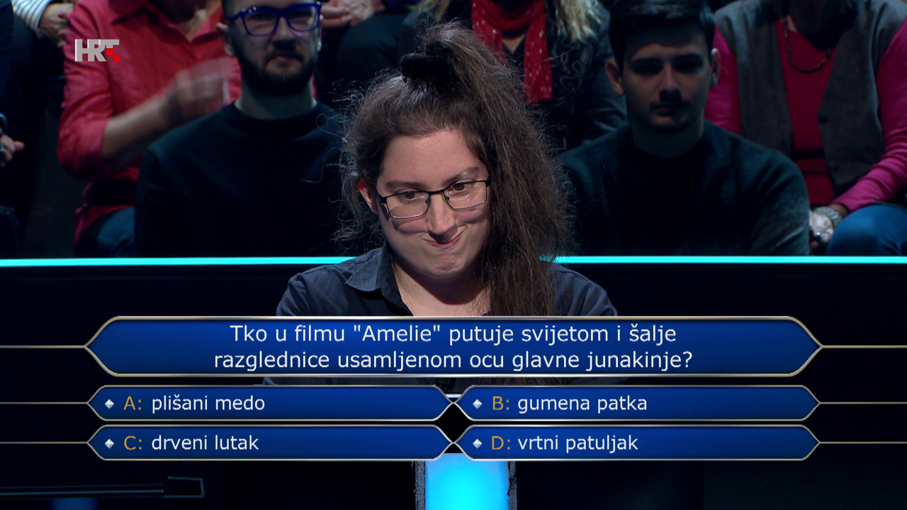 Tamara Perković, Foto: Tko želi biti milijunaš?/HRT