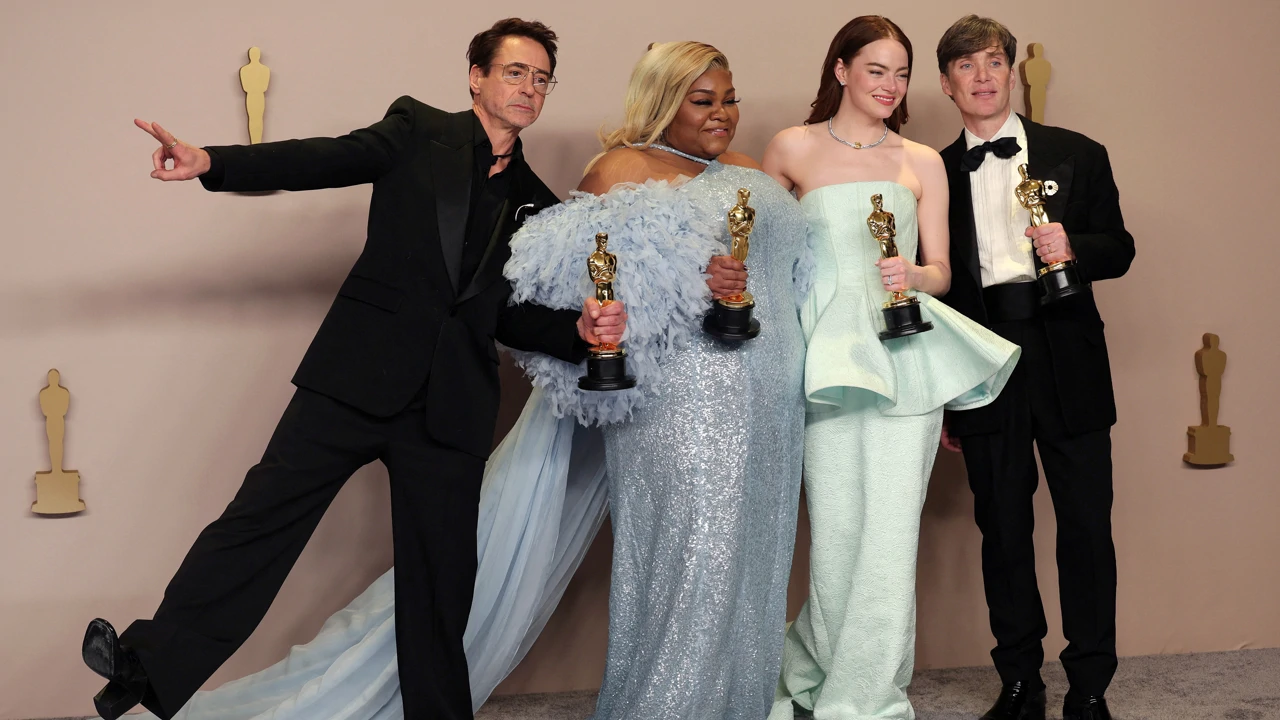 Robert Downey Jr., Da'Vine Joy Randolph, Emma Stone, Cillian Murphy, Foto: Carlos Barria/Reuters