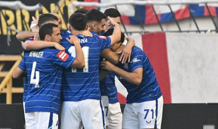 Slavlje igrača Dinama na Poljudu