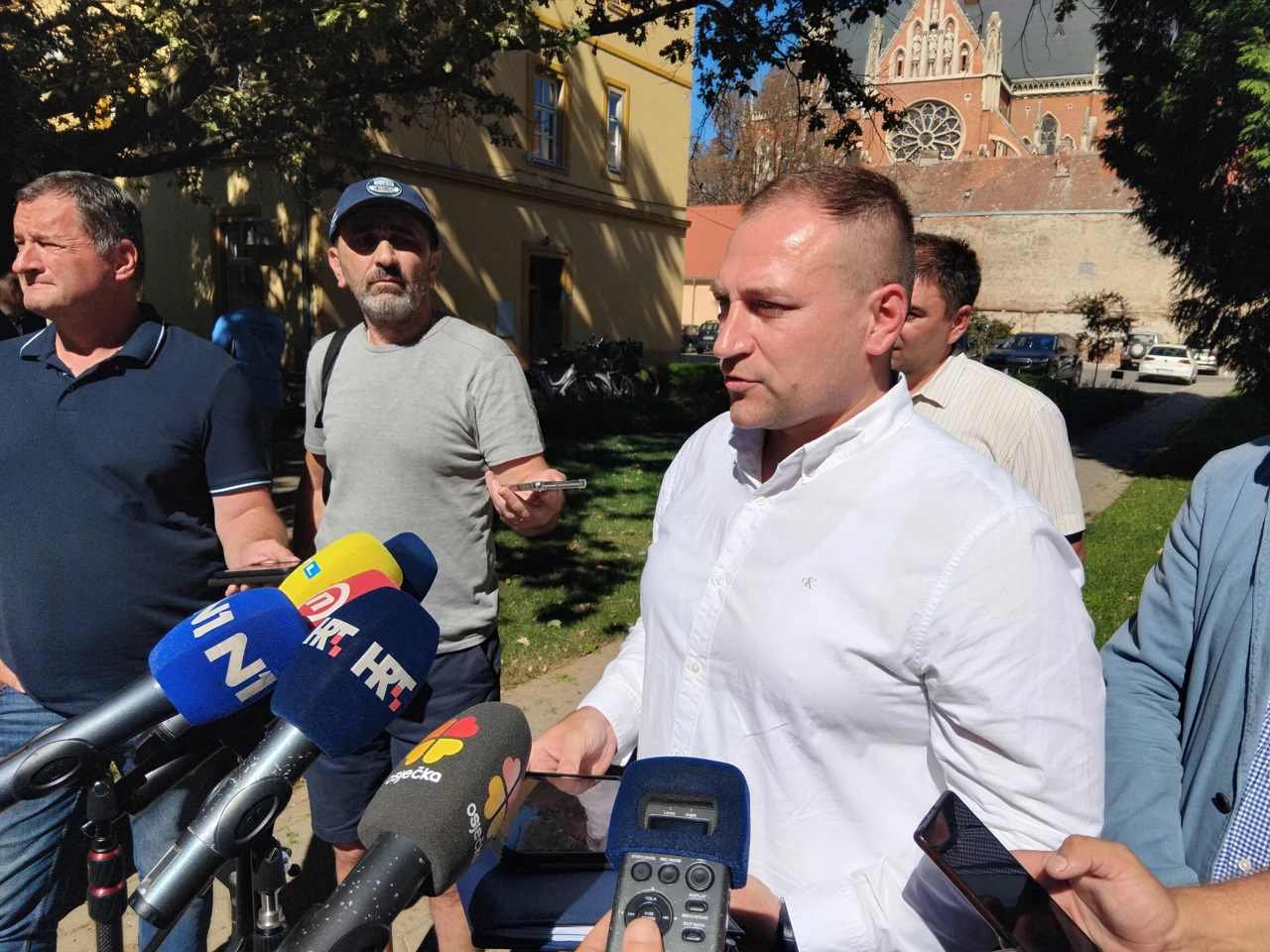 David Vlajčić nakon sastanaka Nacionalnog stožera