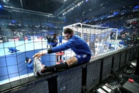 Zagrijavanje Francuza uoči Hrvatske, Foto: Sanjin Strukic/PIXSELL