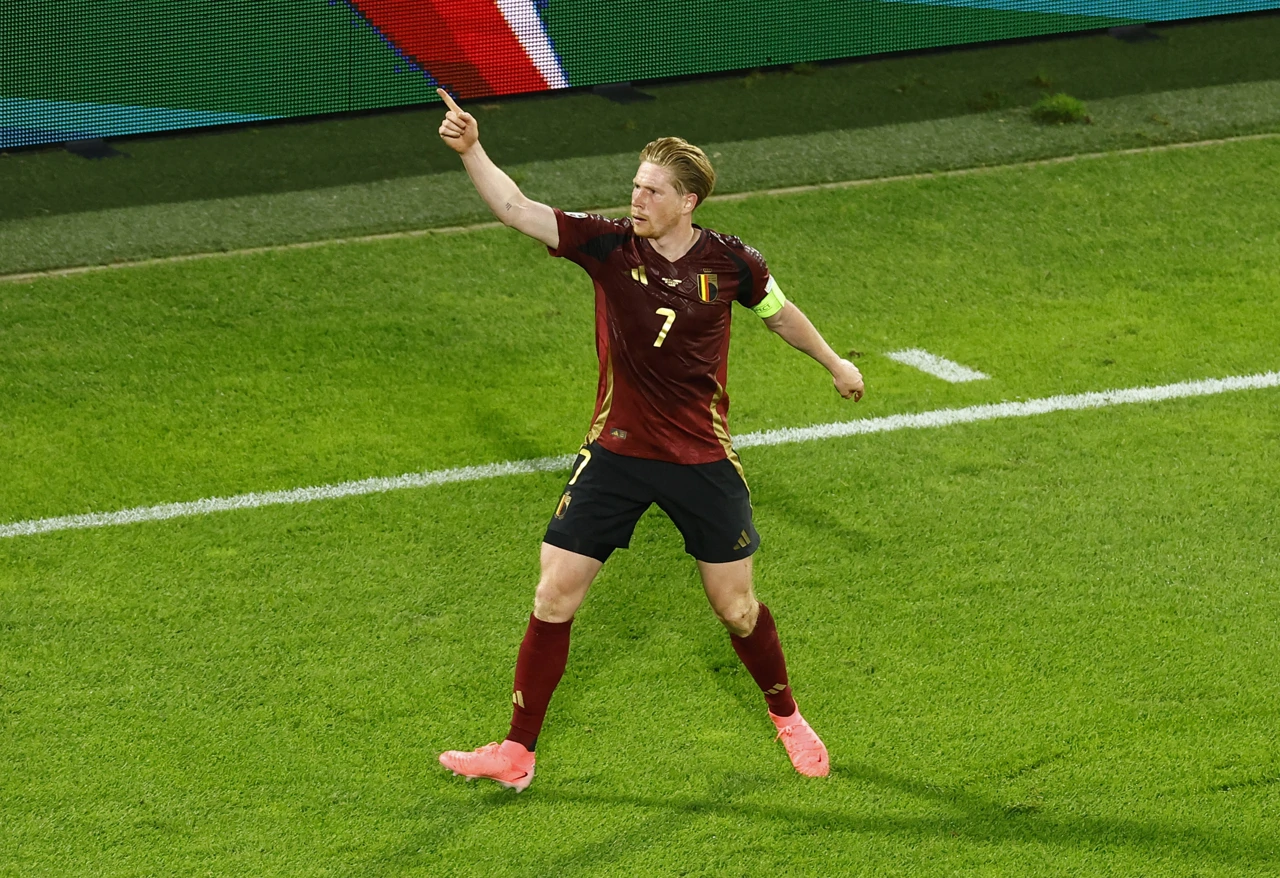 Kevin De Bruyne u slavlju, Foto: Piroschka Van De Wouw/REUTERS
