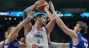 Nikola Jokić u dvoboju Srbije i Finske na EuroBasketu