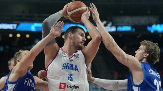 Nikola Jokić u dvoboju Srbije i Finske na EuroBasketu
