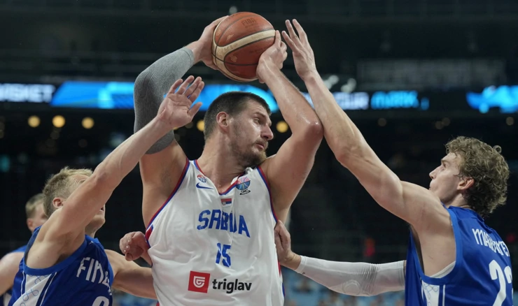Nikola Jokić u dvoboju Srbije i Finske na EuroBasketu