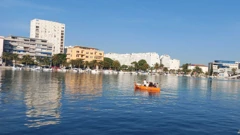 Barkom oko mosta, Foto: U. Piasevoli/HRT Radio Zadar