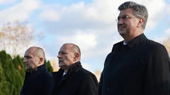 Andrej Plenković, Tomo Medved i Ivan Anušić, Foto: Ivan Peric/CROPIX
