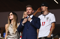 David Beckham, njegova supruga Victoria i sin Romeo na tribinama, Foto: Dylan Martinez/REUTERS