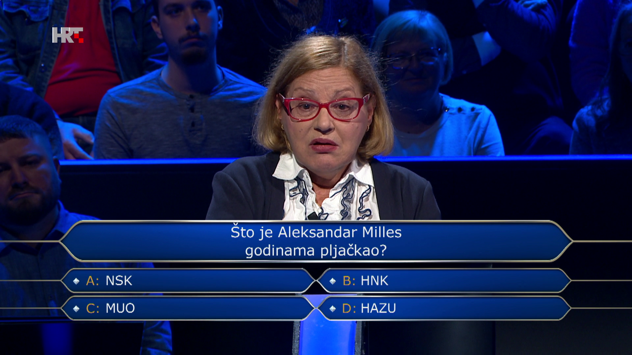 Mirjana Ševo, Foto: Tko želi biti milijunaš?/HRT