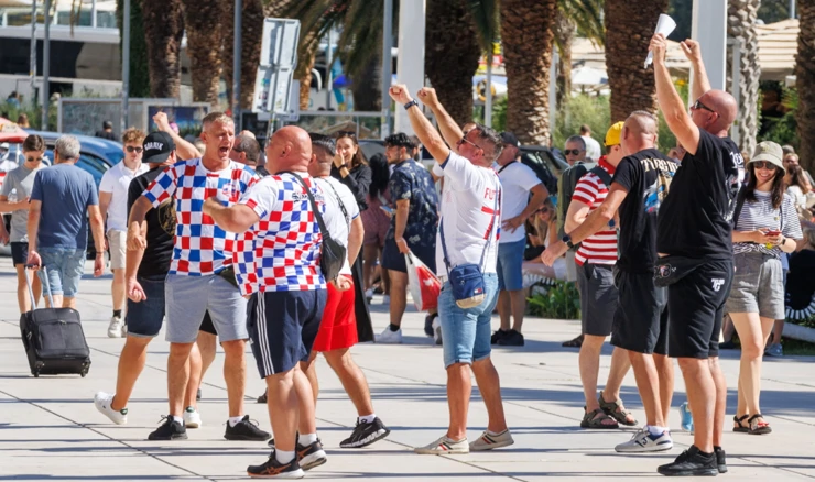 Navijači u Splitu uoči derbija