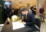 Zagreb: Komemoracija za preminulog novinara i urednika Nove TV Mislava Bagu , Foto: Sanjin Strukić /Pixsell