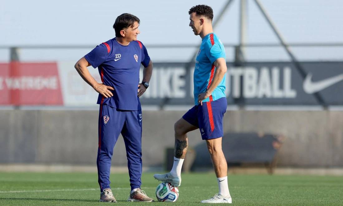 Zlatko Dalić i Ivan Perišić, Foto: Nel Pavletić/PIXSELL