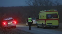Policija i hitna pomoć na ulazu u Čanak