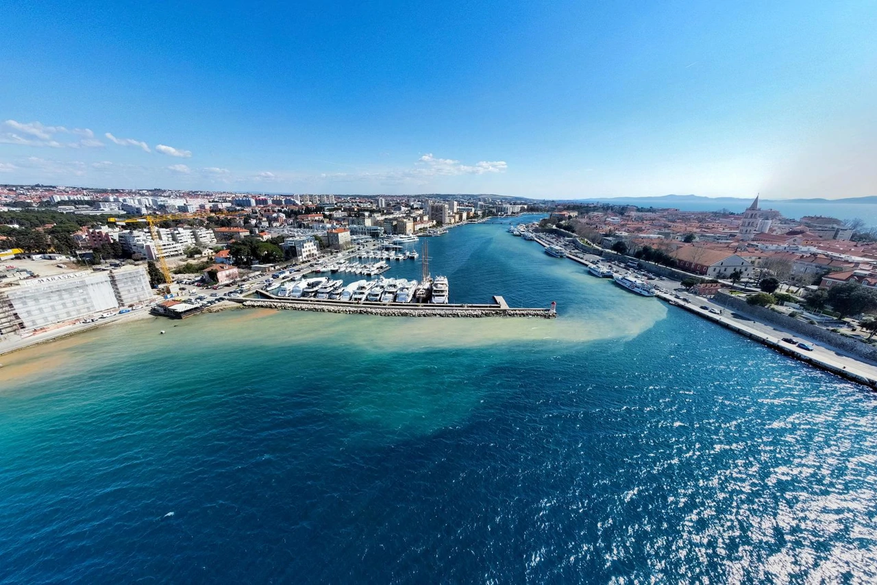 Pogled iz zraka na zamućeno more, Foto: Sine Zelic/PIXSELL