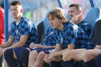 Modrić, Perišić i Kovačić na klupi, Foto: Goran Stanzl/PIXSELL