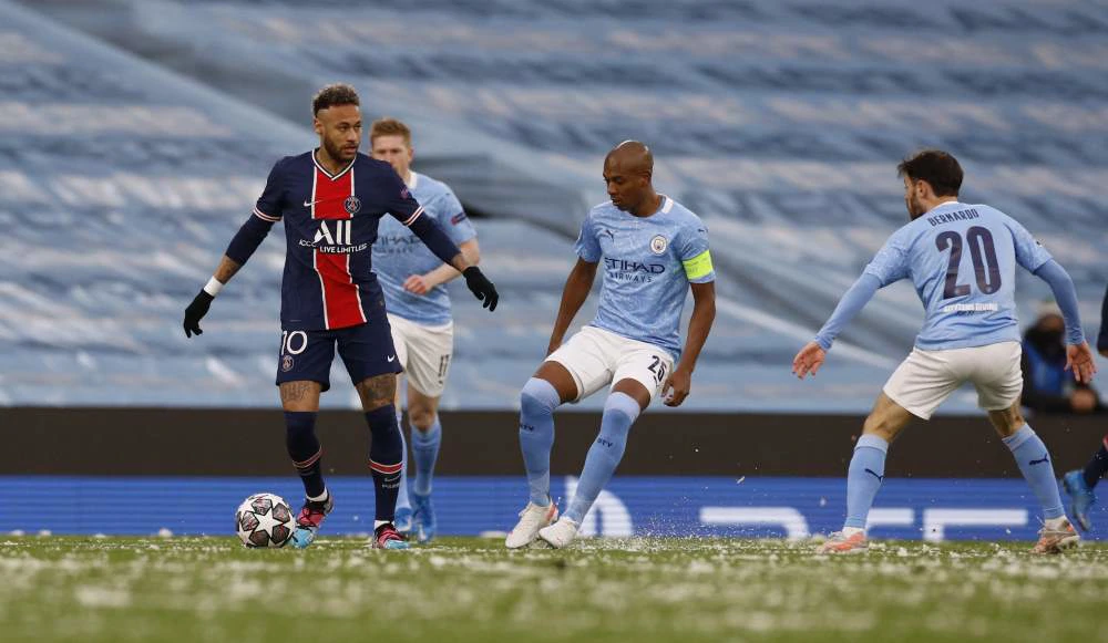 Neymar i  Fernandinho , Foto: Phil Noble/REUTERS