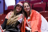 Navijačice uoči Hrvatska - Mađarska, Foto: Sanjin Strukic/PIXSELL