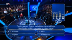 glasanje publike, Foto: Tko želi biti milijunaš?/HRT