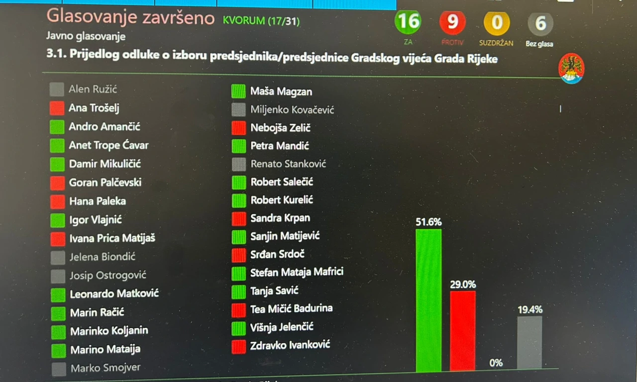 Rezultat glasovanja