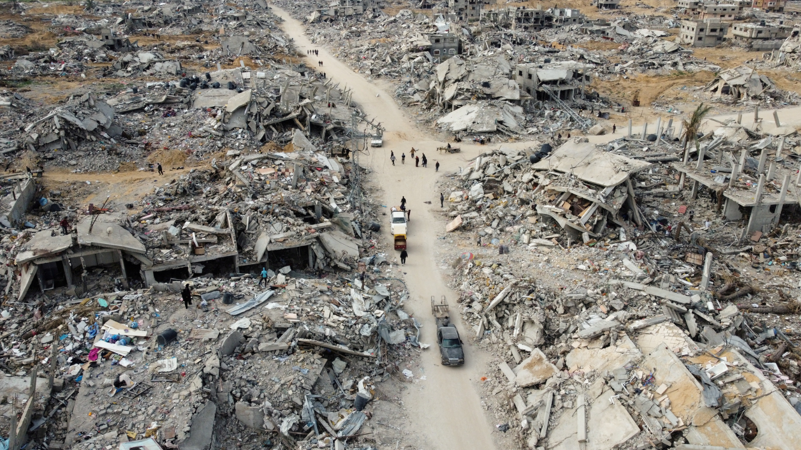Rafah, na jugu pojasa Gaze, snimljen dronom
