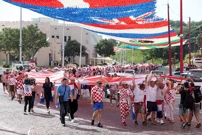 Navijači korteo u Dohi, Foto: Goran Stanzl/PIXSELL