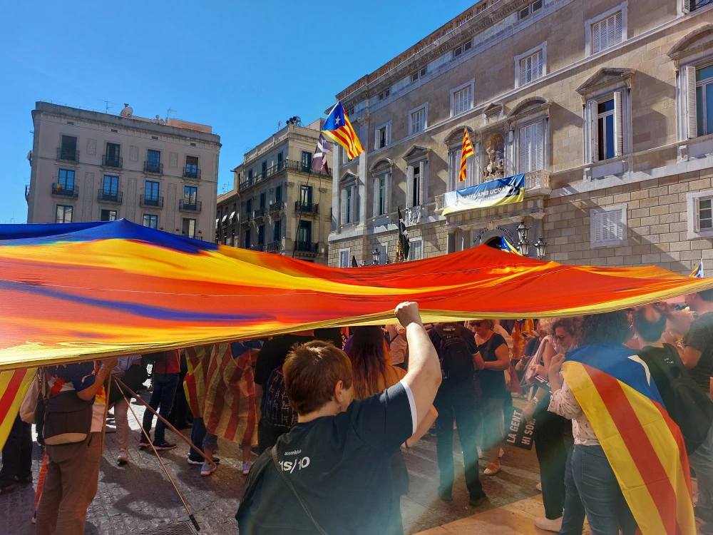 Prosvjed u Barceloni, Foto: Dragan Nikolić/HRT