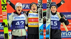 Slavlje Anžea Lanišeka u Falunu