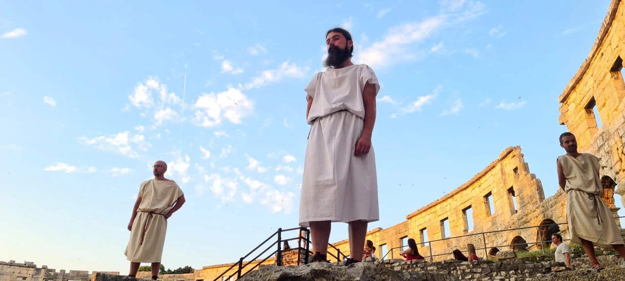 Borbe gladijatora u pulskom Amfiteatru, Foto: Tatjana Kaštelan/HRT