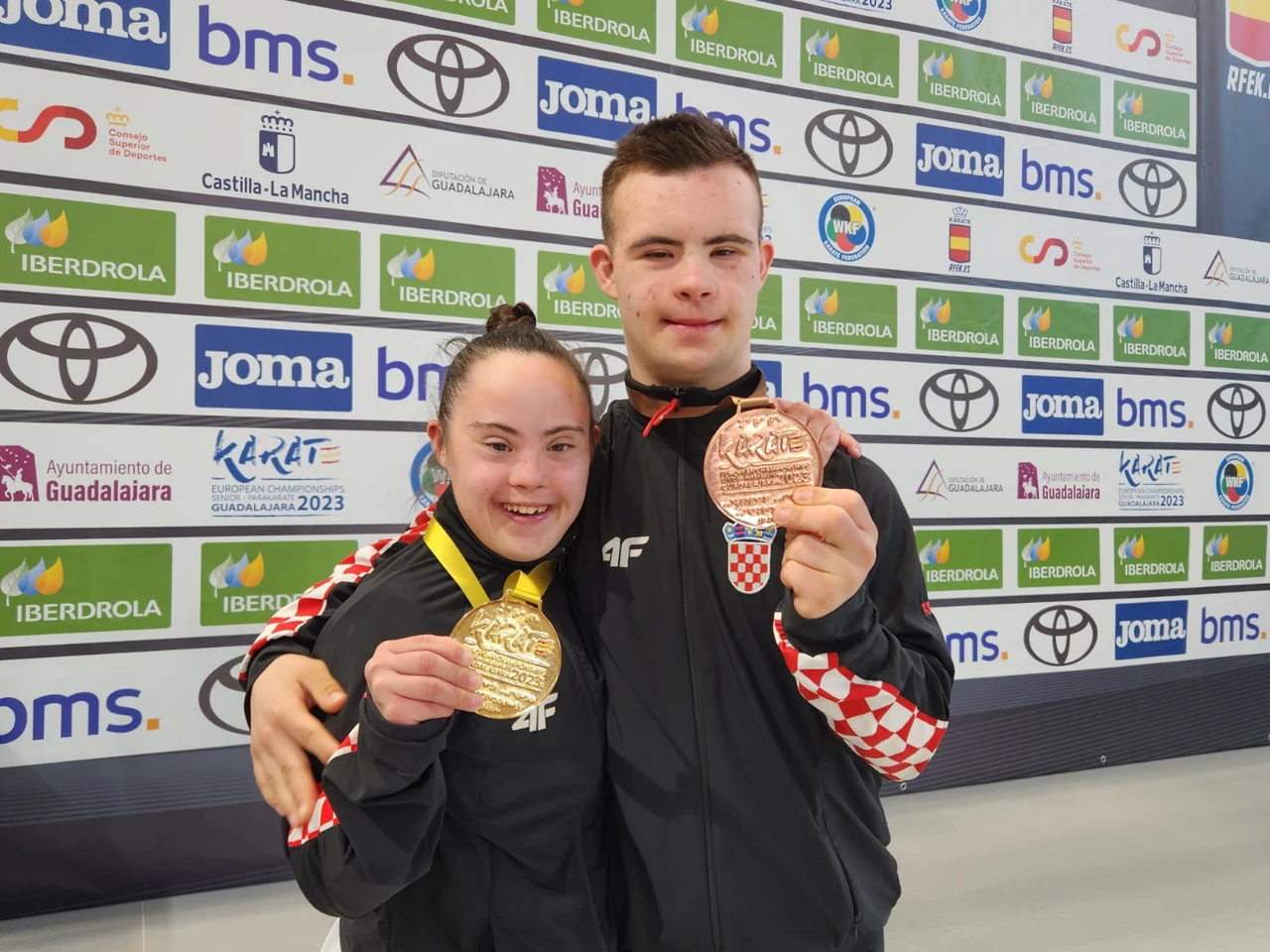 Osvajači medalja Daniela Topić i Stipe Barić