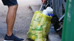 Žuta vrećica za recikliranje plastike