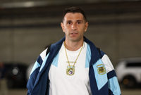 Emiliano Martinez prije utakmice, Foto: Issei Kato/REUTERS