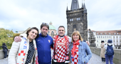 Hrvatski navijači u Pragu 