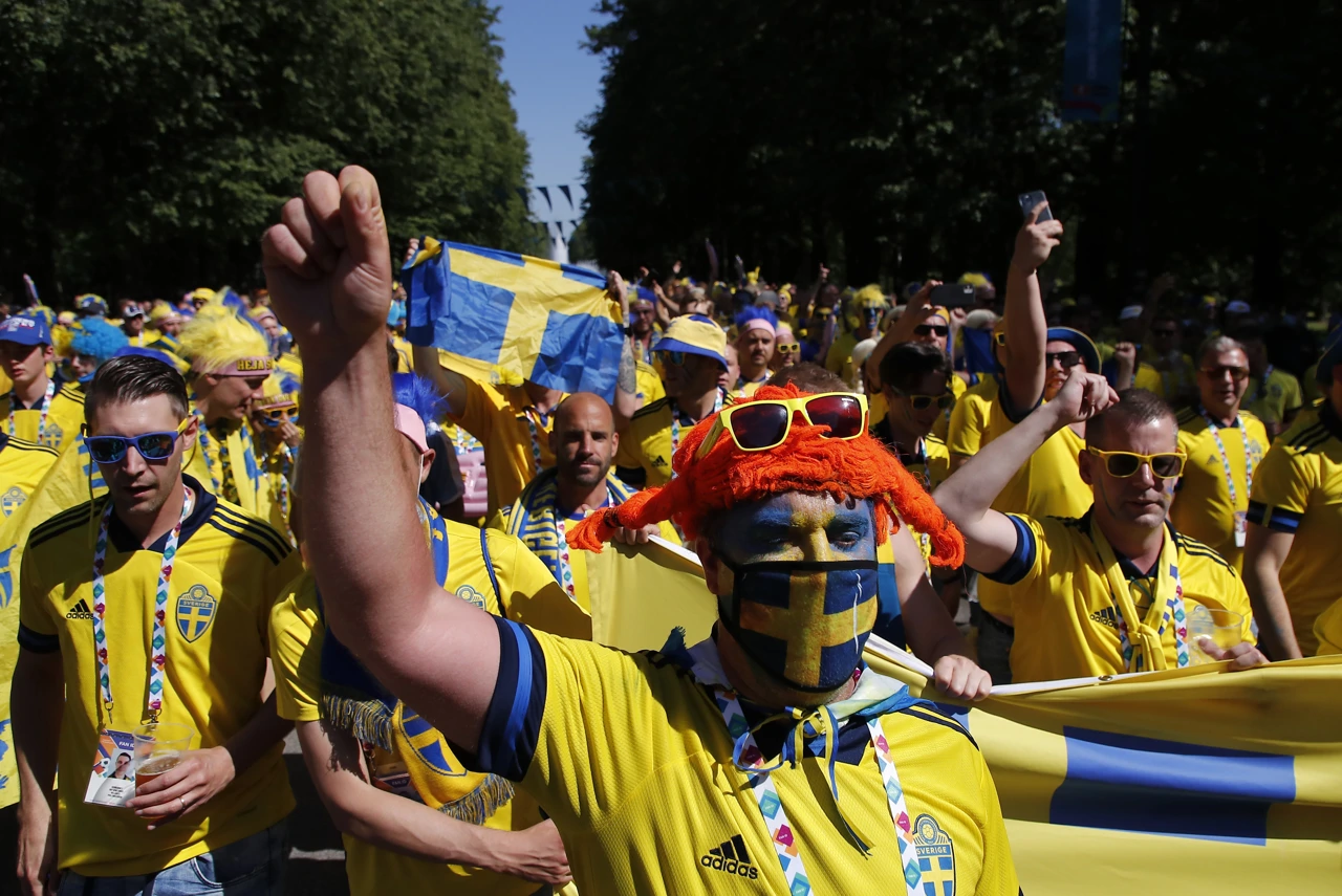 Navijači Švedske, Foto: Maxim Shemetov/REUTERS