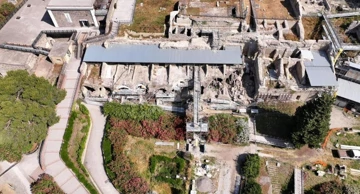 Dio svoda u Pompejima nakon potresa