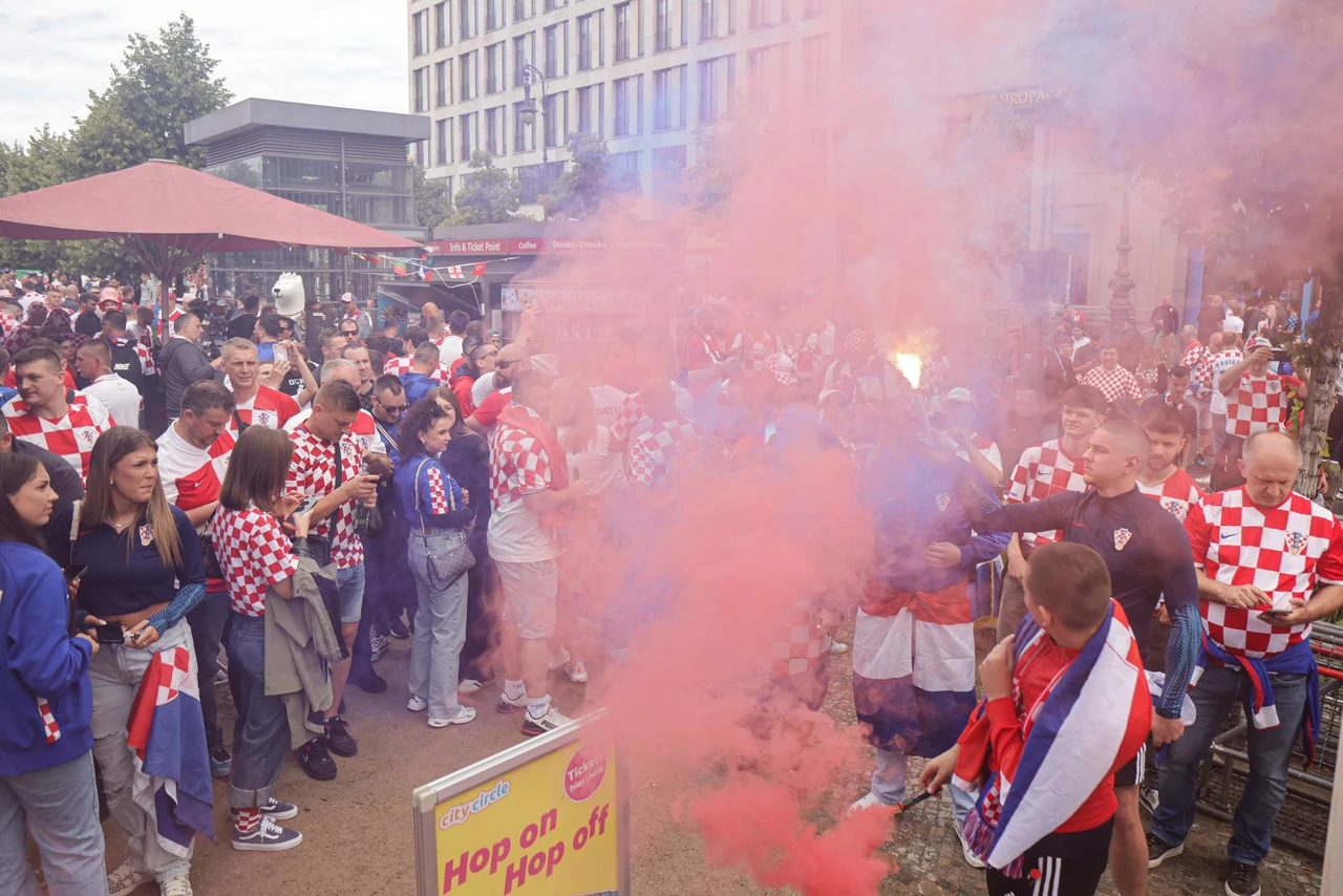 Navijačka atmosfera u Berlinu, Foto: Marko Lukunic/PIXSELL