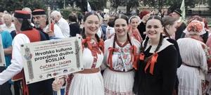 Obilježavanje 1100. obljetnice Hrvatskoga Kraljevstva ispred zagrebačkog HNK-a , Foto: Damir Ljubičić/HRT