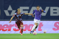 Lokomotiva - Rijeka. Justas Lasickas i Marko Vešović  , Foto: Sanjin Strukic/PIXSELL