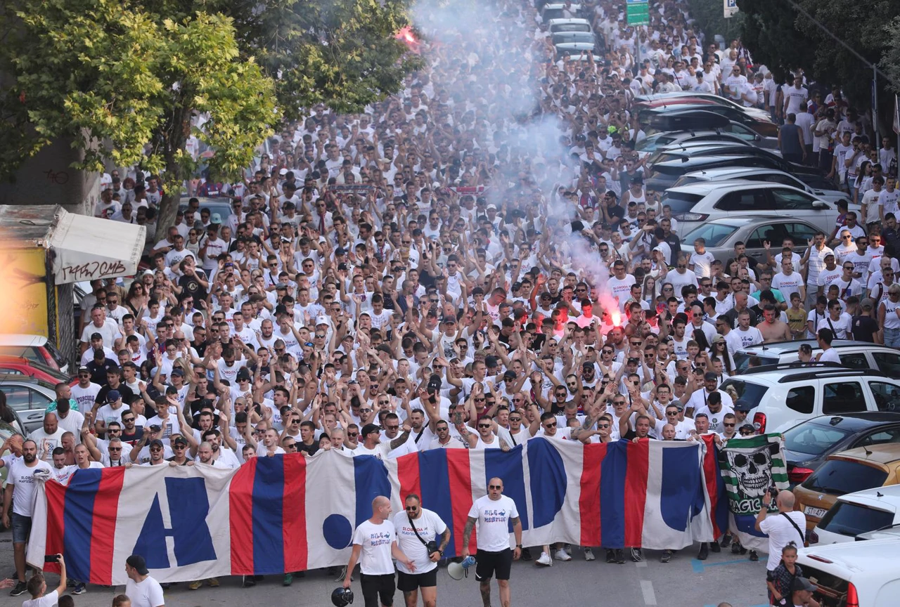 Navijači Hajduka dolaze na Poljud, Foto: Ivo Cagalj/PIXSELL
