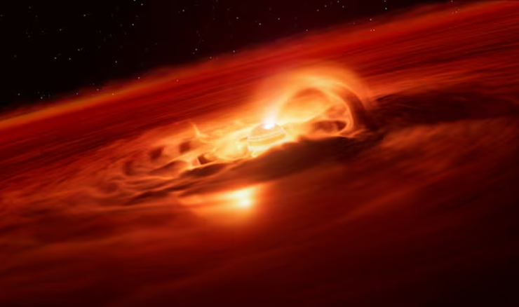 Umjetnički prikaz planeta Cha 1107-7626