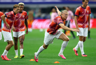 Erling Haaland tijekom zagrijavanja, Foto: Hannah Mckay/REUTERS