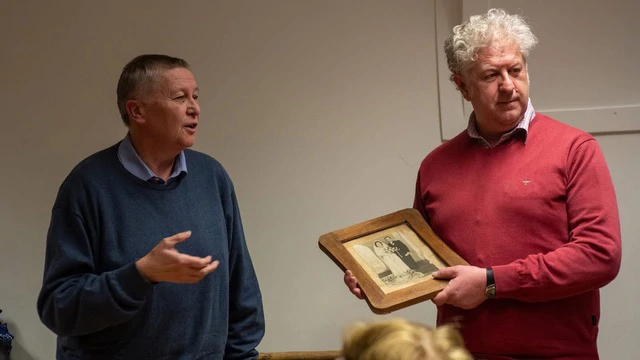 Etnolog Šandor Horvat i sudionik interaktivnog predavanja, Foto: HS Starog Budima Bekašmeđera/ustupljeno