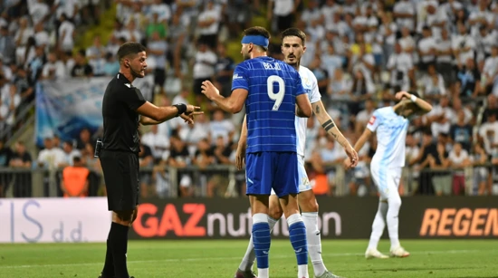 Sudac Patrik Kolarić u derbiju Rijeke i Dinama