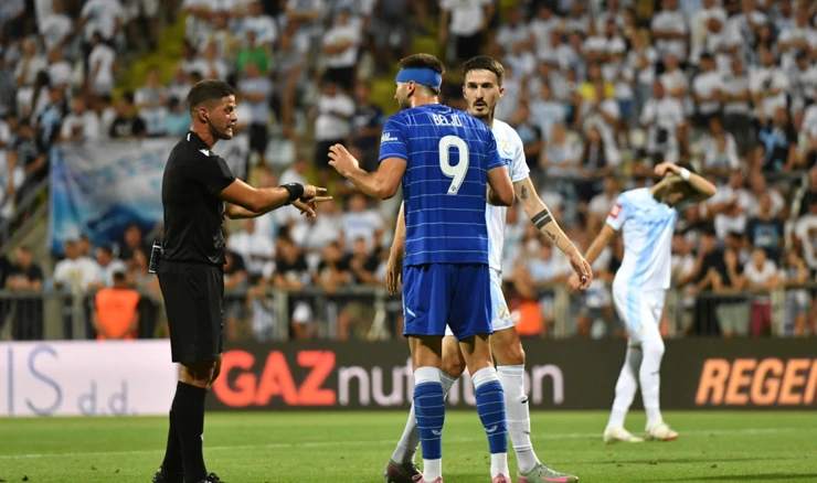 Sudac Patrik Kolarić u derbiju Rijeke i Dinama