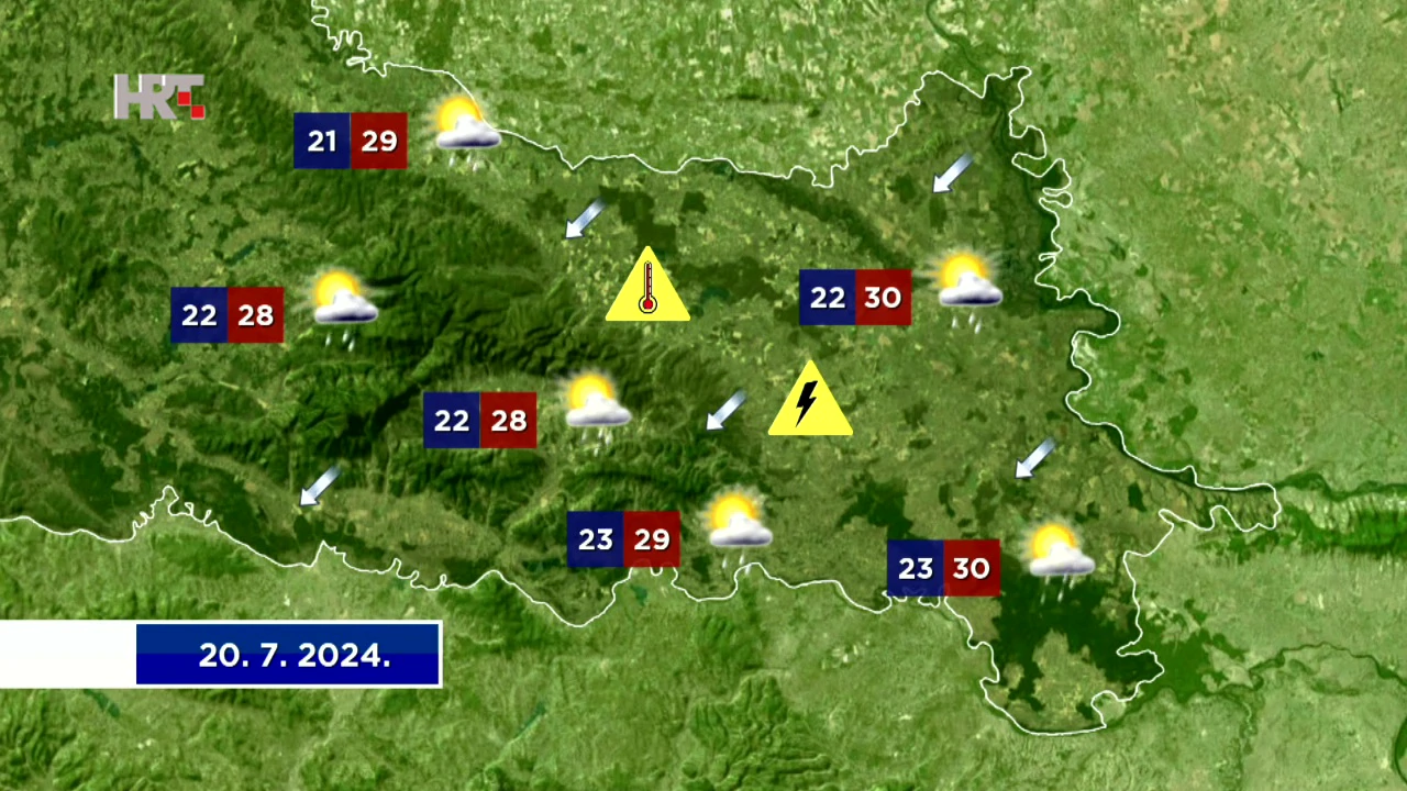 Vremenska prognoza, Foto: Dnevnik/HRT
