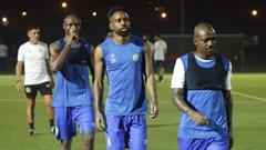 Cedric Bakambu sa suigračima iz reprezentacije